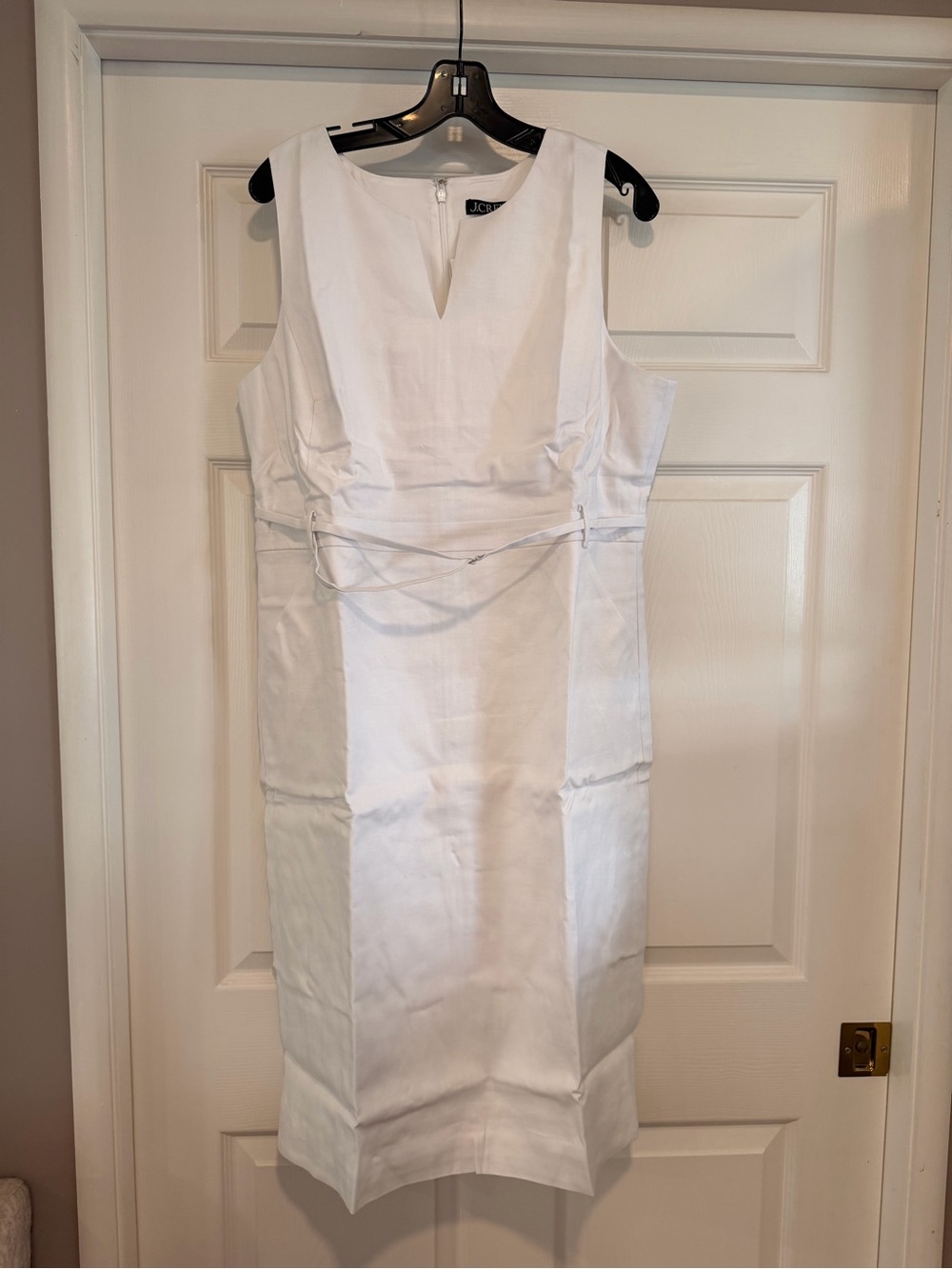 NWT J Crew White Executive dress in stretch linen blend Size 18 #JC218 - Picture 11 of 17